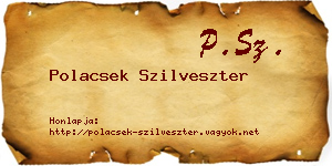 Polacsek Szilveszter névjegykártya